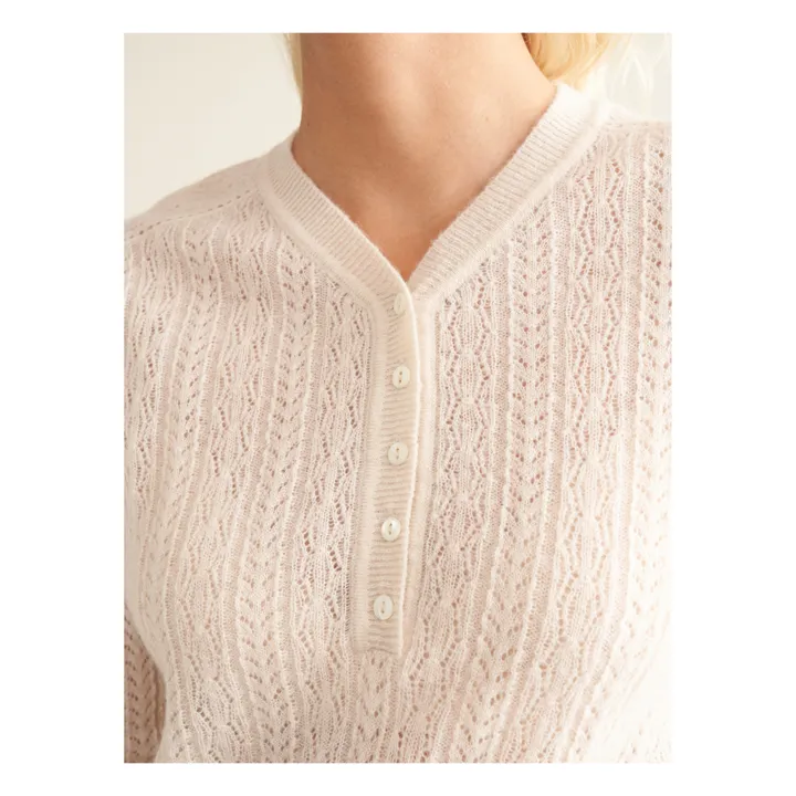Bellerose Pull Rybu Laine Mérinos Extra fine - Collection Femme | Ecru