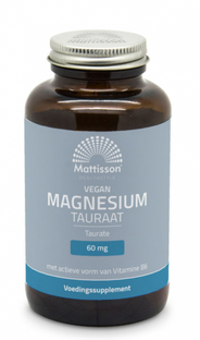 Mattisson HealthStyle Vegan Magnesium Tauraat Capsules 120VCP