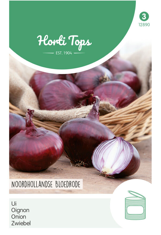 Hortitops Uien Allium cepa Noordhollandse Bloedrode - Groentezaden