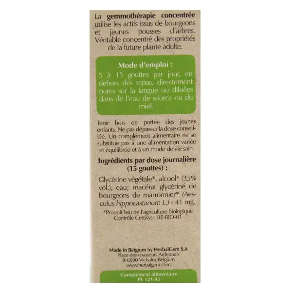 Concentrado de Castanha Orgânica Herbalgem Macerado 30ml
