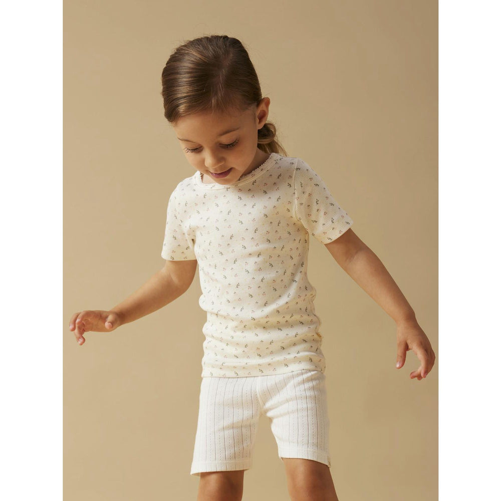 Køb Lil'Atelier Coconut Milk Small Flower Nmfgago Ss Slim Top Lil Noos
