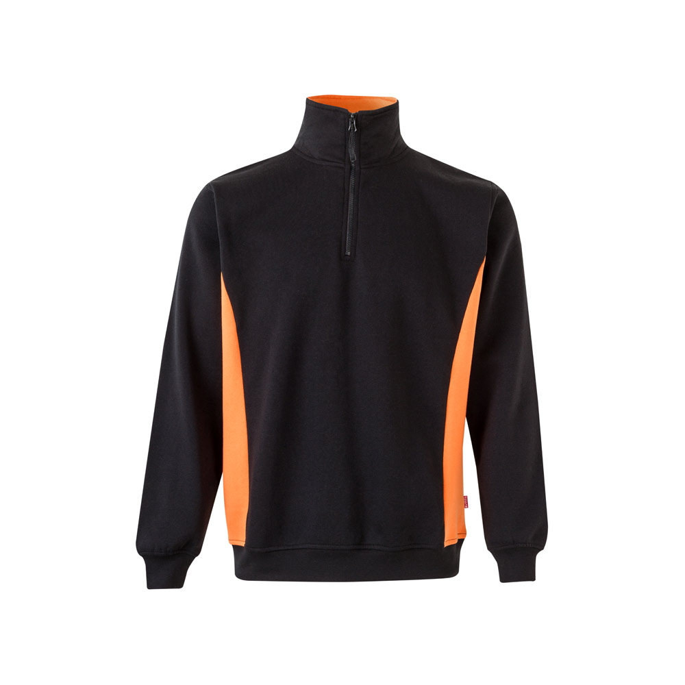 Velilla 36044 - Sweat bicolore en éponge (260g/m²), en polyester (65%) et coton (35%)