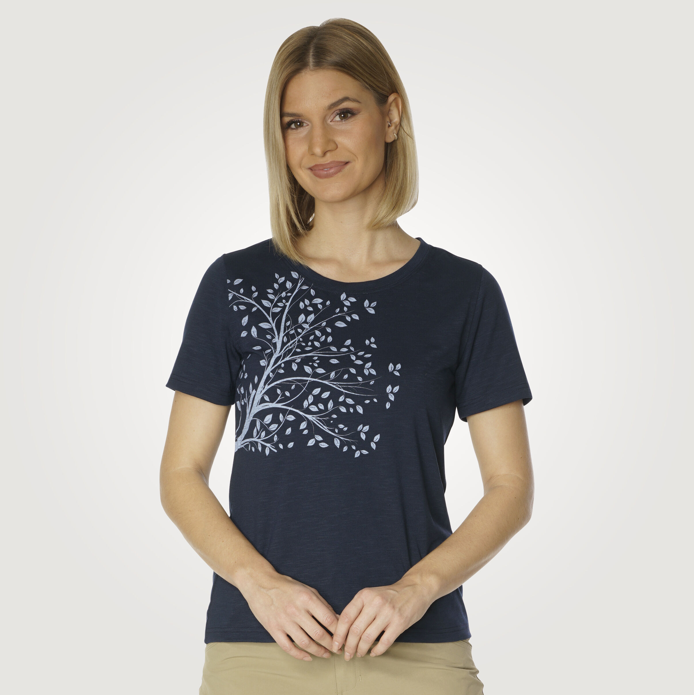 Sportives T-Shirt mit Baum-Print von HTA