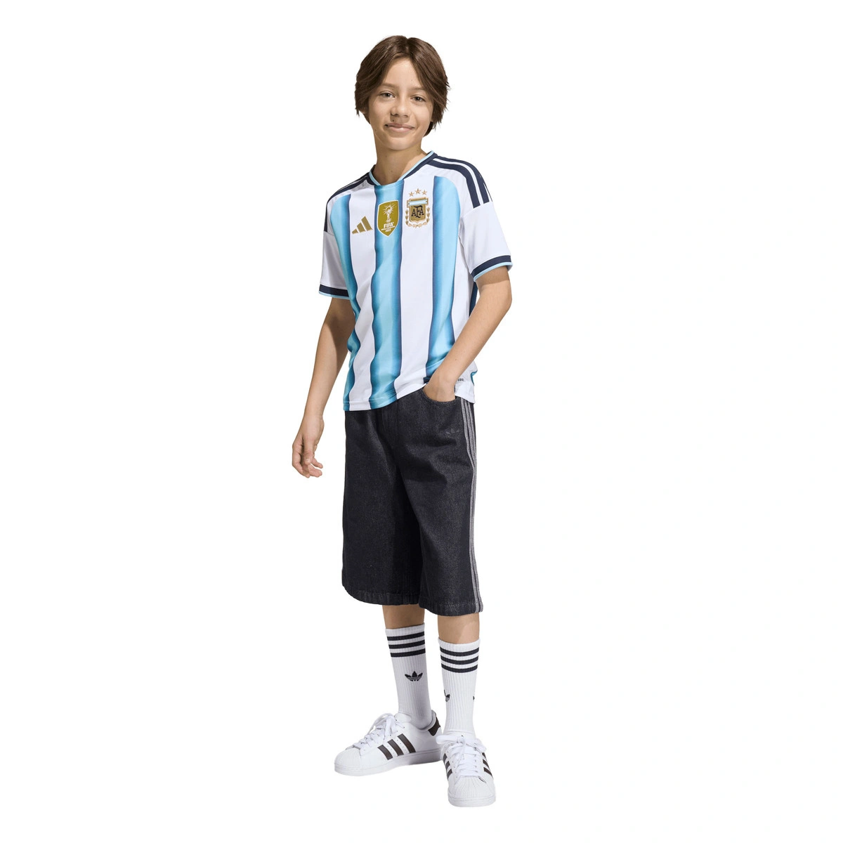 Camisola adidas Argentina Primeiro Equipamento Mundial 2026 Criança