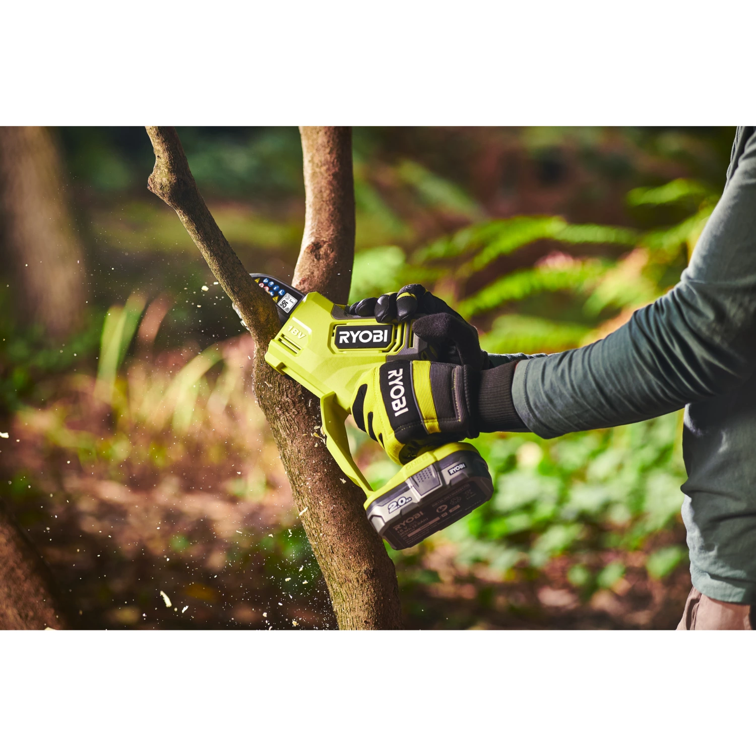 Ryobi RY18PSX10A-120 One  18V Brushless Li-ion Accu Snoeizaag set 2.0Ah - 10cm