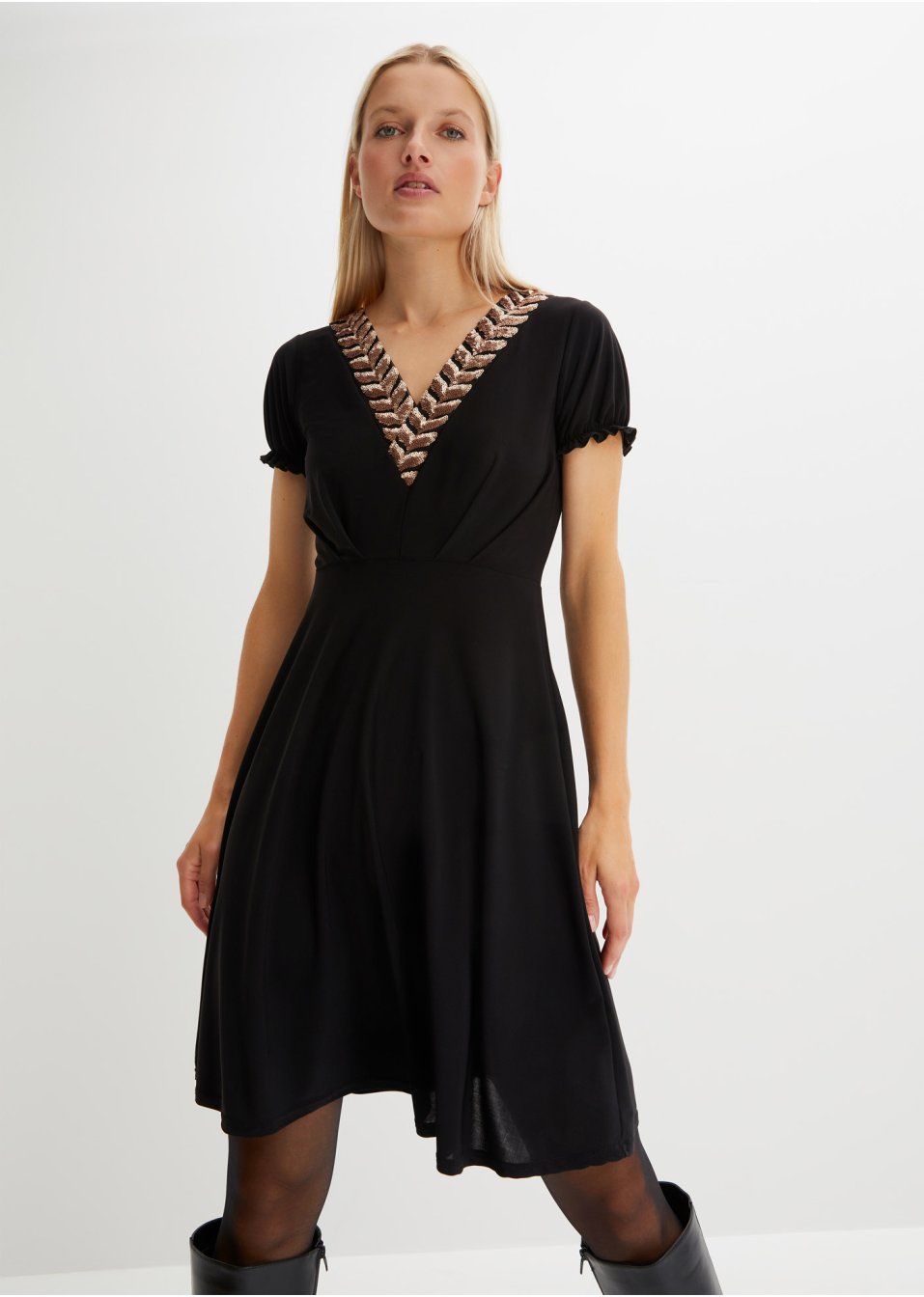 Robe avec application de sequins