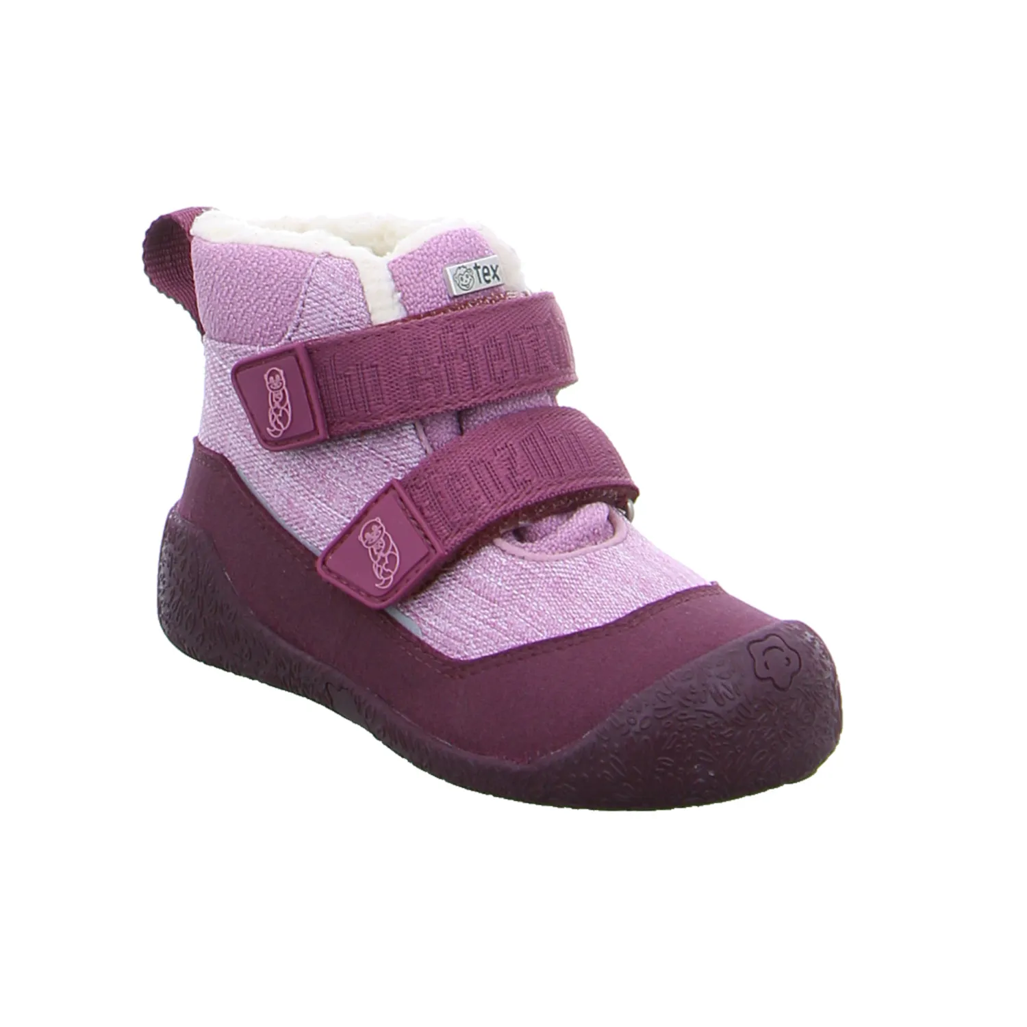 AFFENZAHN Kleinkinder-Winter-Bottine Violette Textil  Komfortschuh