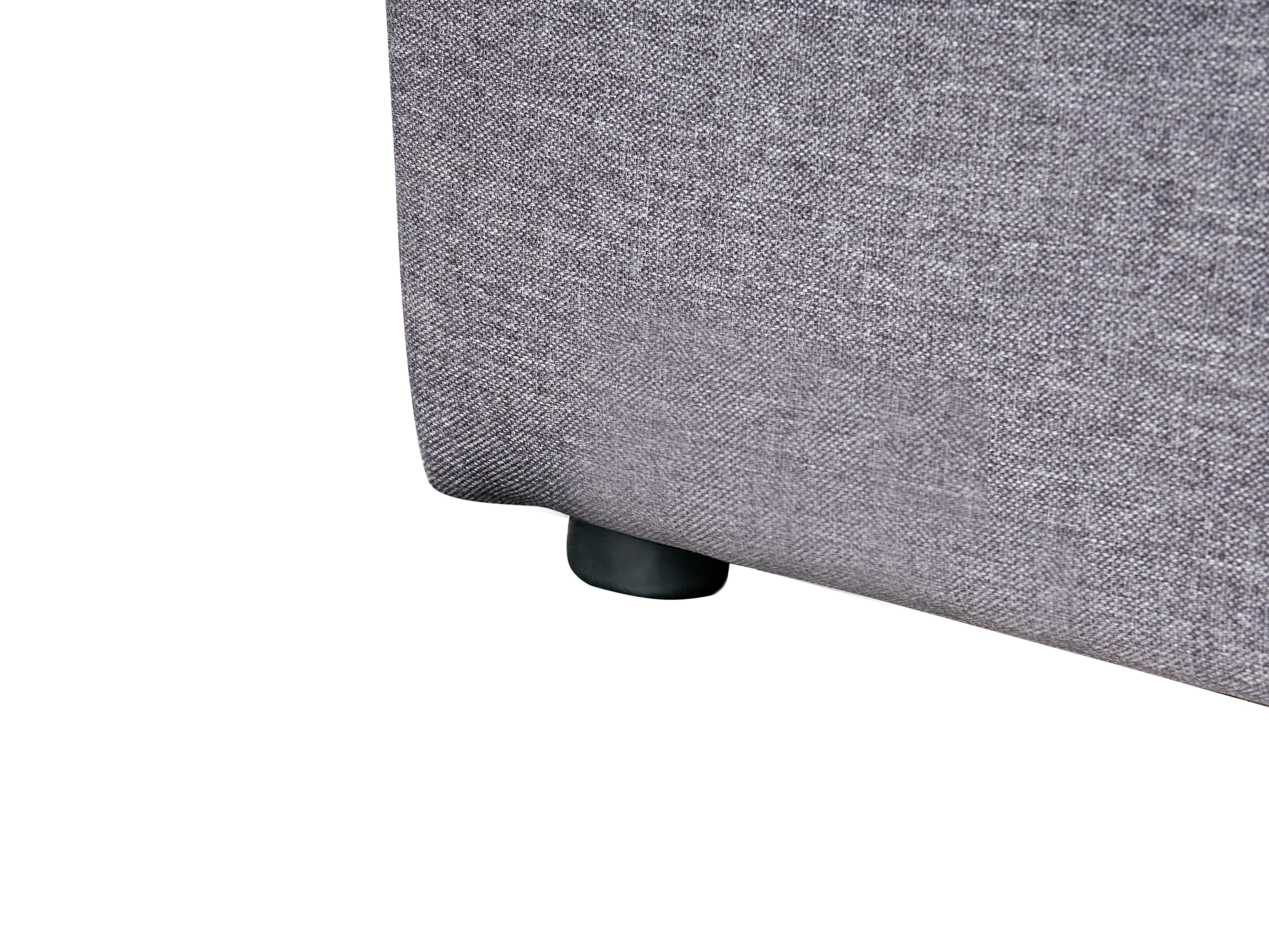Bed met opbergruimte Stof RENNES 180 x 200 cm Donkergrijs