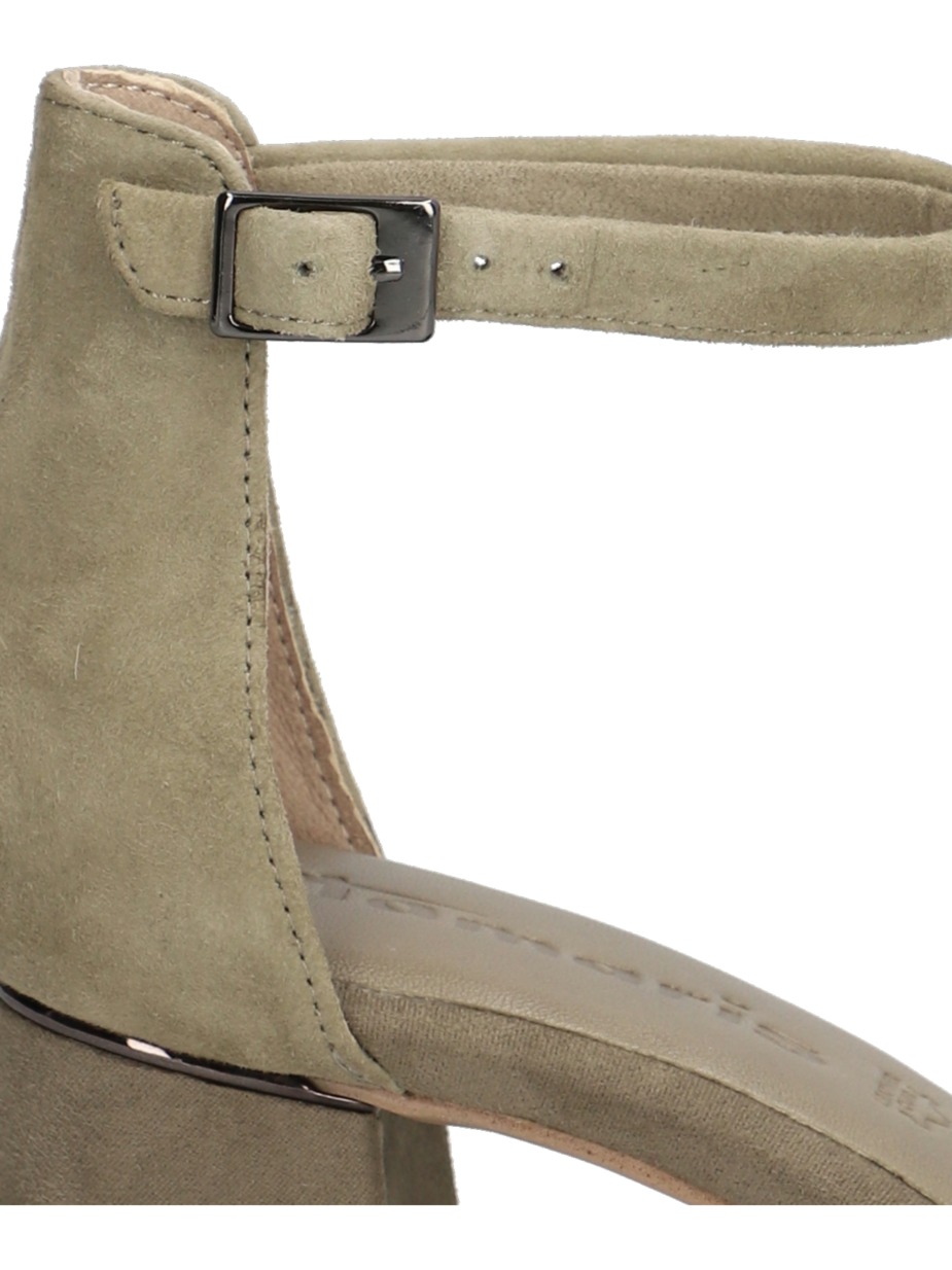 Veloursleder Sandale