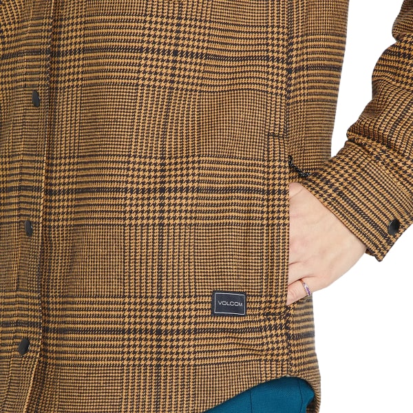 Chemise VOLCOM HOODED FLANNEL JKT CARAMEL