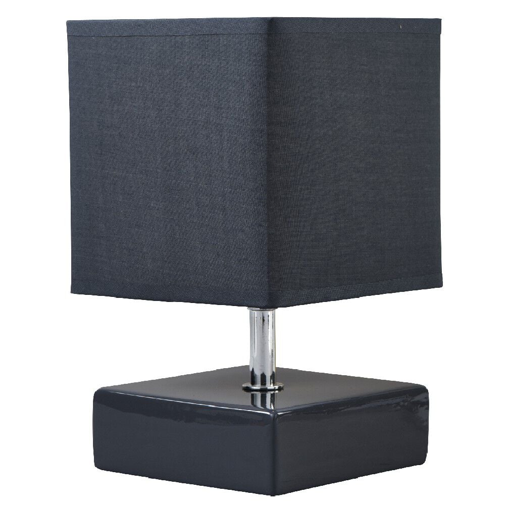 Lampe carrée grise