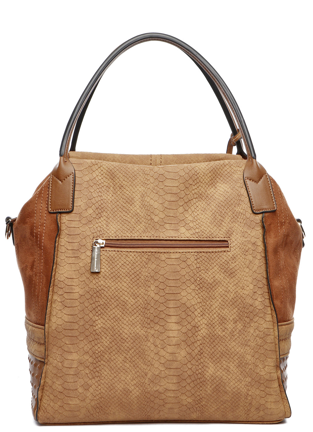 Collezione Alessandro Tasche aus teilweise reptilgeprägtem Veloursmaterial
