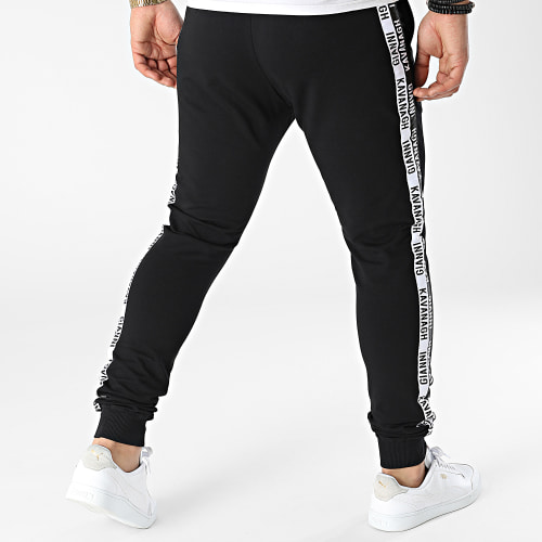 Pantalon Jogging A Bandes Black Statement GKM003350 Noir