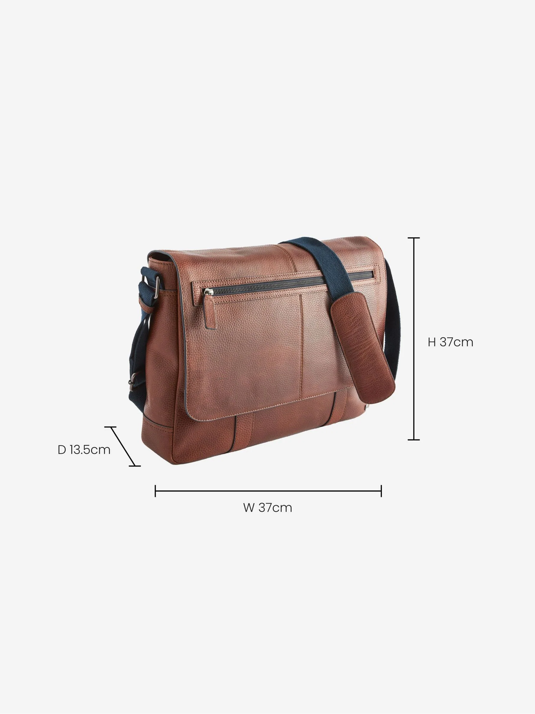 Lichtbruin - Messenger-tas