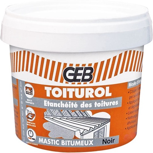 Mastic bitumeux toiture boîte n3 900g noir