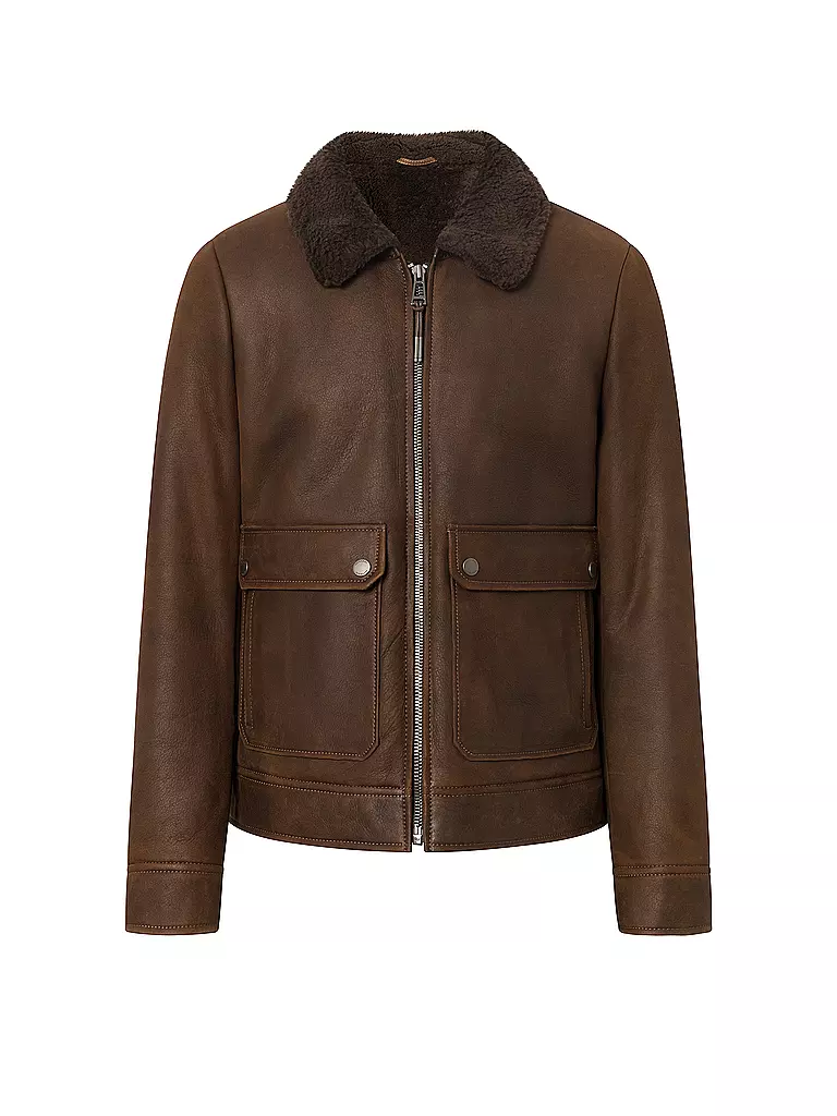 WINDSOR Lederjacke braun