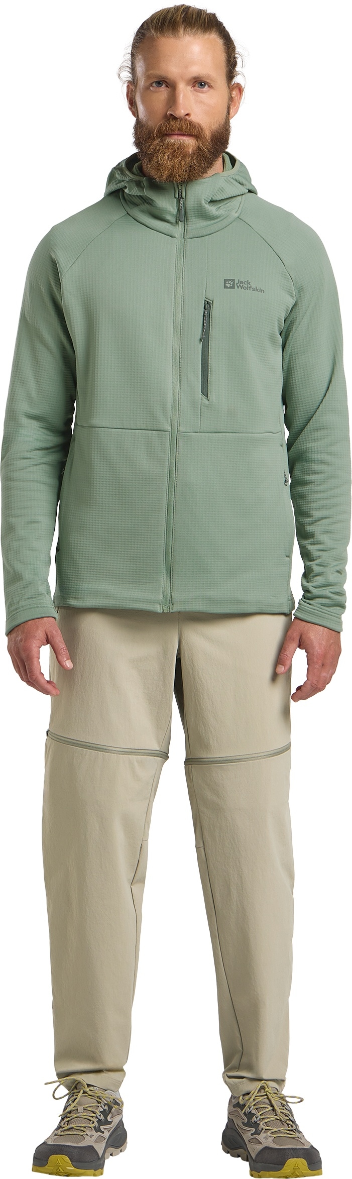Jack Wolfskin Fleecejacke »KOLBENBERG HOODED FZ M« mit Kapuze