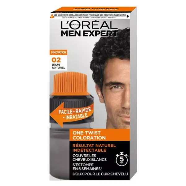 L'Oréal Paris Men Expert One-Twist Coloração para Cabelo nº 2 Castanho Natural