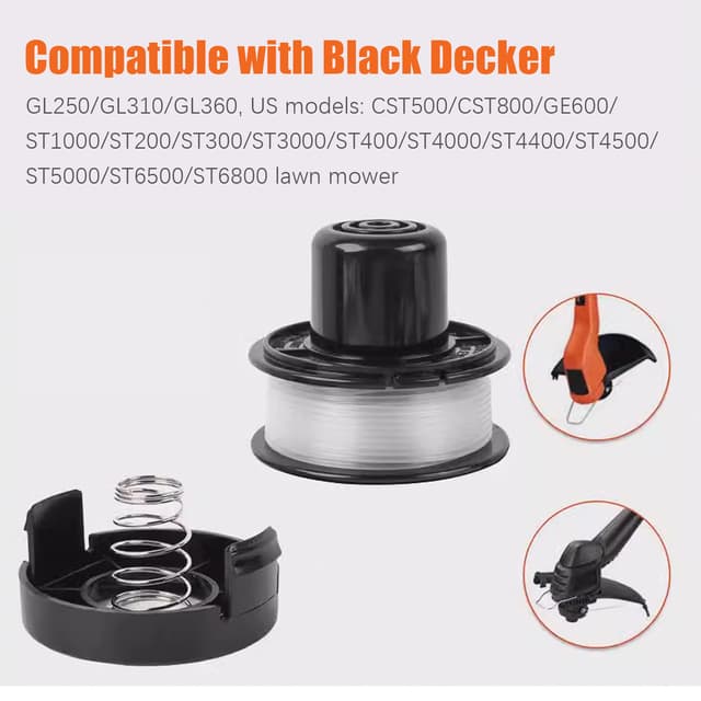 Trimmerspole til Black Decker GL250/GL310/GL360 græstrimmer