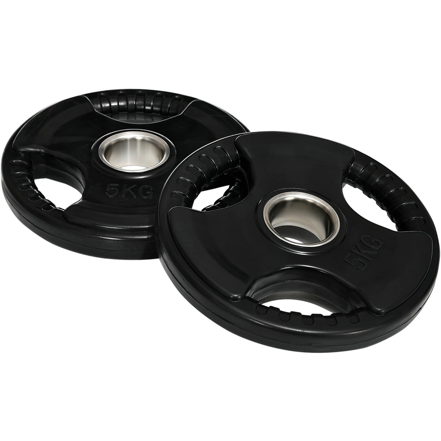 SPORTNOW Hantelscheibe mit 5 cm Bohrung schwarz