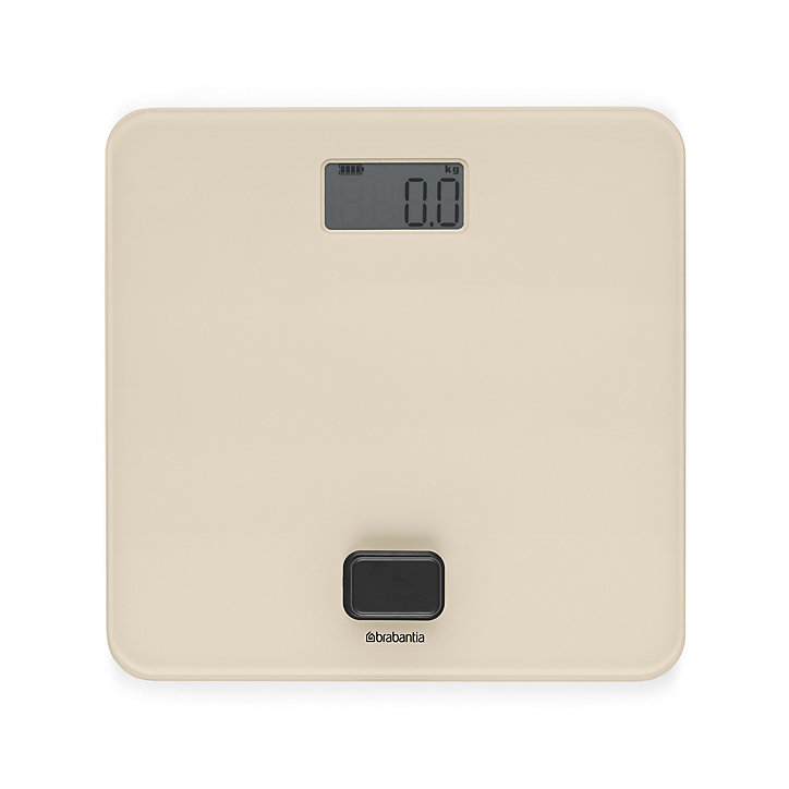 Pèse-personne digital LCD sans piles, beige, Brabantia ReNew