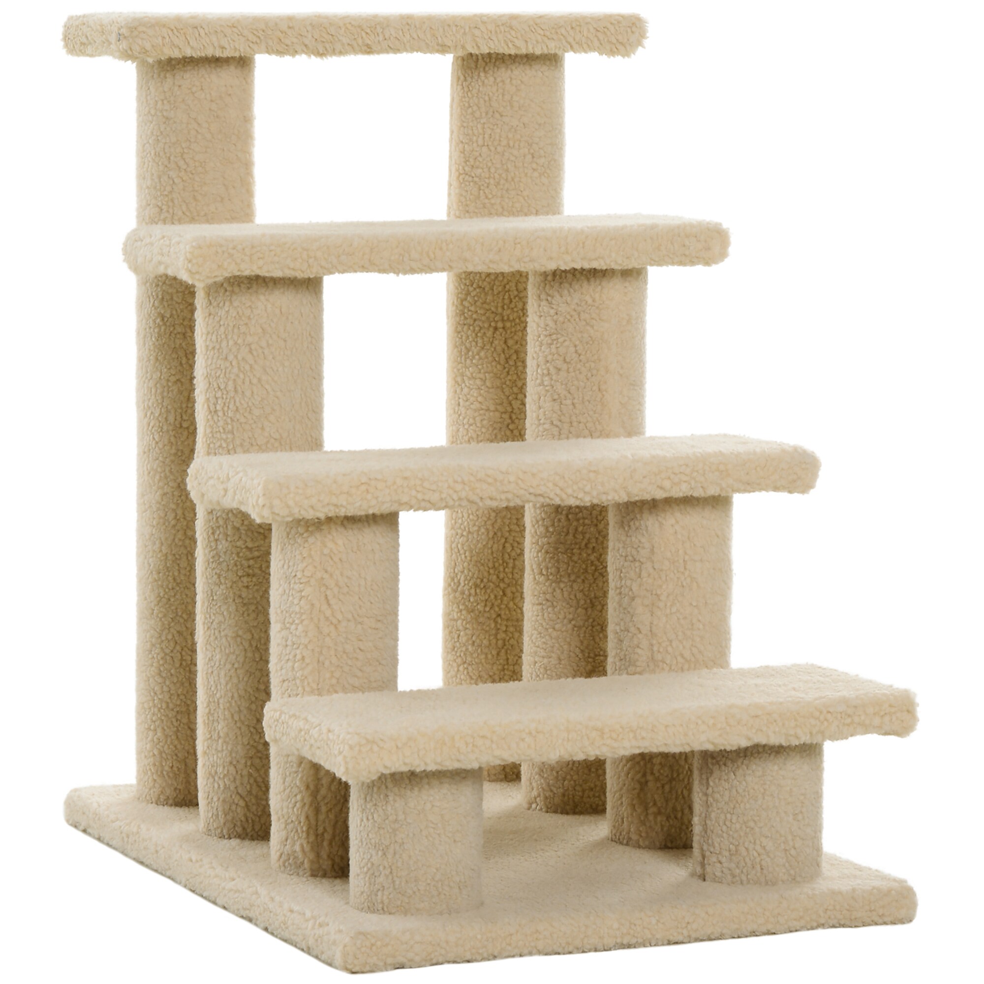 PawHut Katzentreppe mit 4 Stufen 63,5 x 43 x 60 cm
