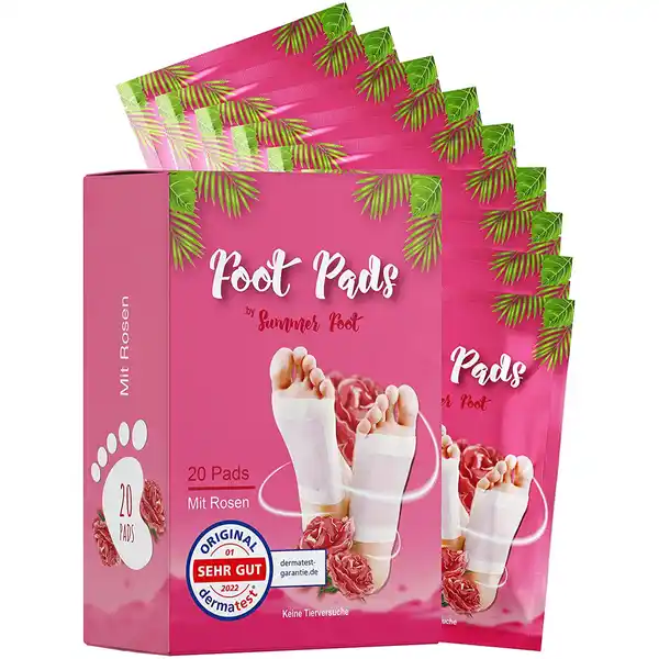 Vorteilspack: Relaxing Fußpads mit Rosenöl