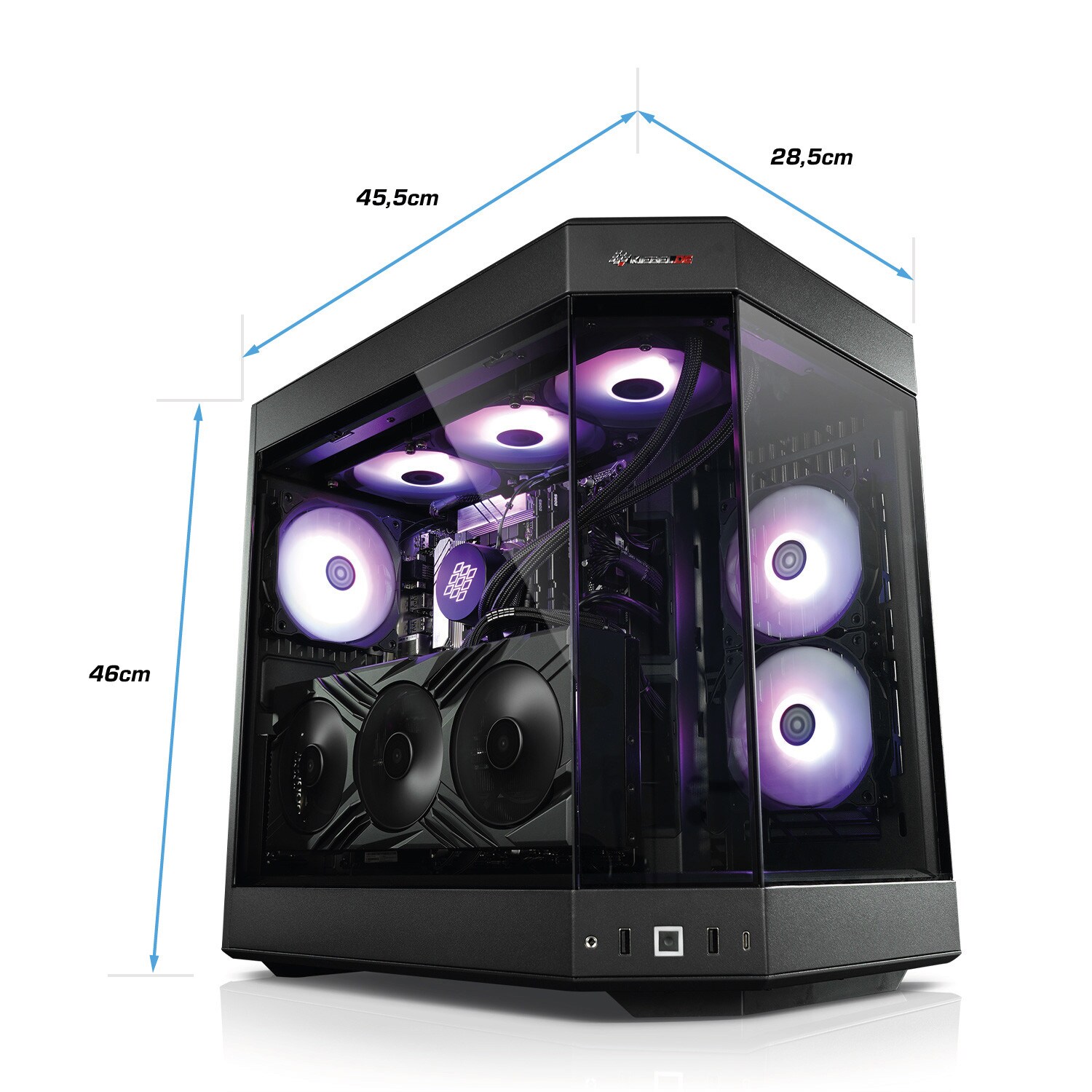Gaming PC Poseidon VII AMD Ryzen 9 7900X3D, 32GB DDR5, NVIDIA RTX 4080 Super 16 GB, 2TB SSD, Windows 11