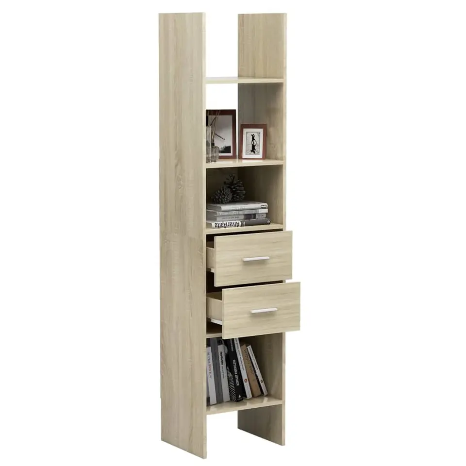 vidaXL - Boekenkast - Bruin - Bewerkt hout
