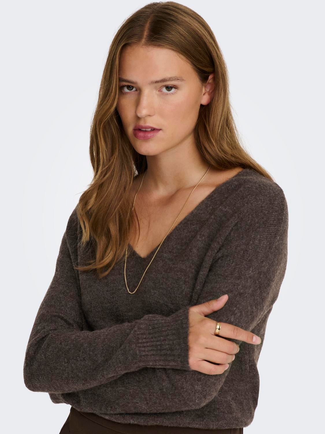 JDYELANORA Strickpullover Bracken