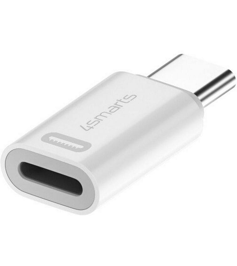 4smarts Adapter Lightning auf USB-C PD 27W 2er Set Lightning auf USB-C Adapter mit 27 W PowerDelivery