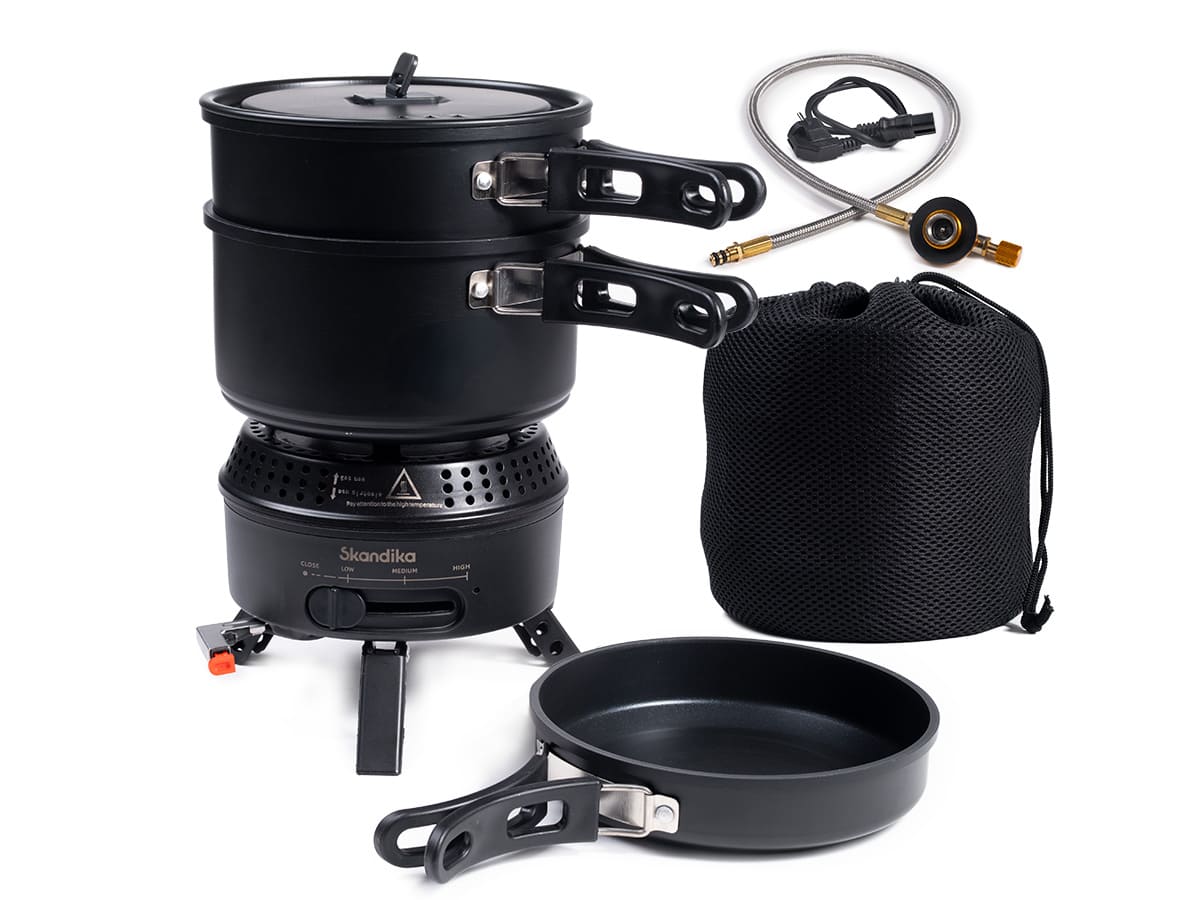 Skandika Rask hybride elektrische gasbarbecue - Black