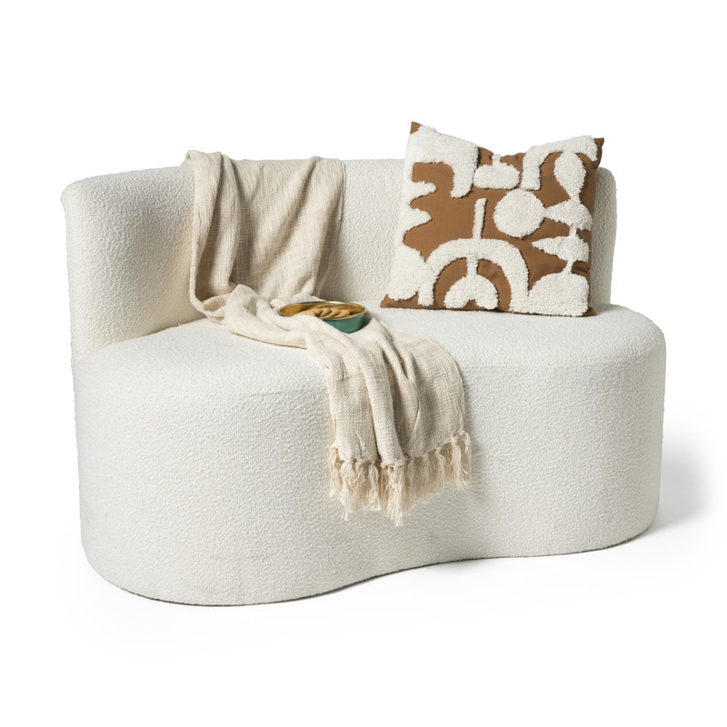 Teddy loveseat - wit - 71x120x71 cm