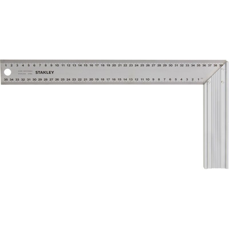 Équerre de menuisier STANLEY 400 mm, acier inoxydable