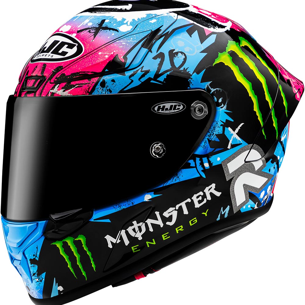 HJC - Casque RPHA 1 Quartararo Le Mans SP MC28 / Turquoise / Noir / Rose