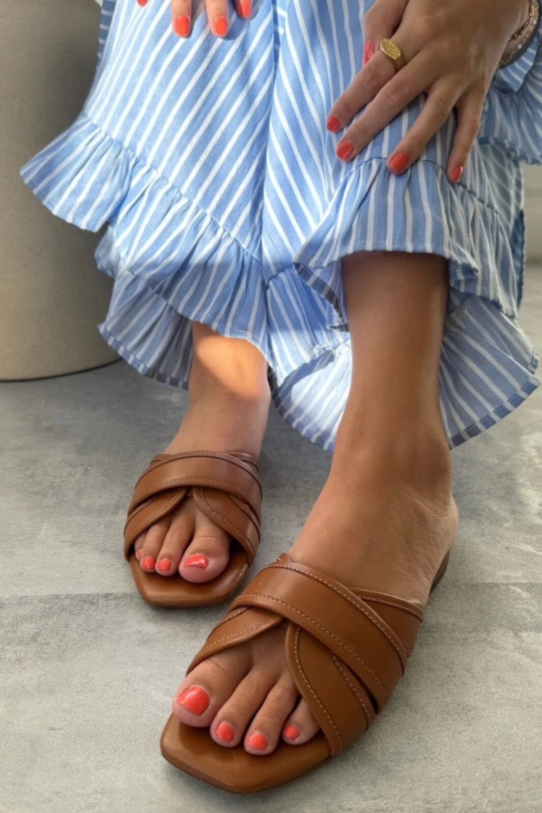 Copenhagen Shoes Smile And Dance 0241 cognac