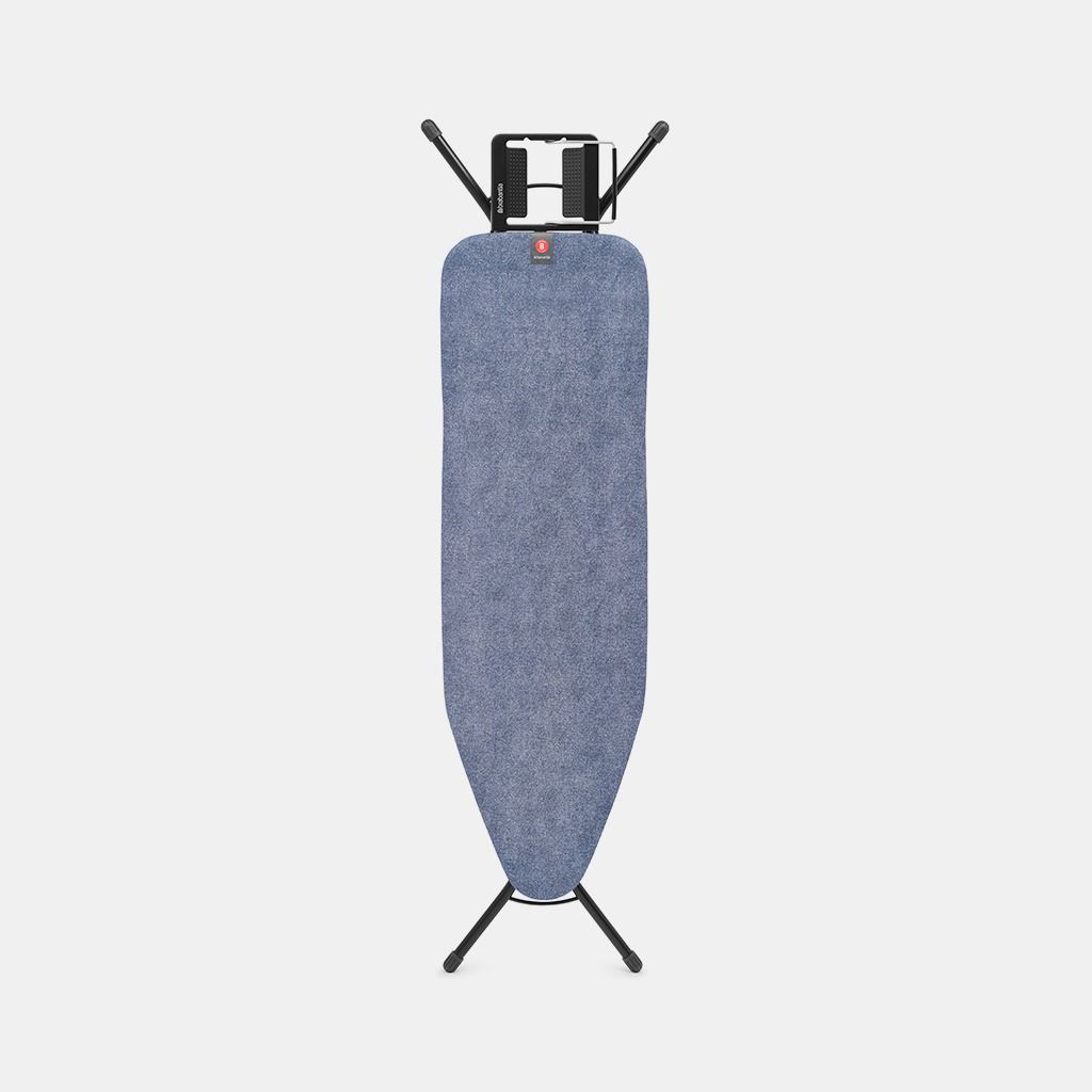 Strijkplank B, 124x38 cm, strijkerhouder - Denim Blue