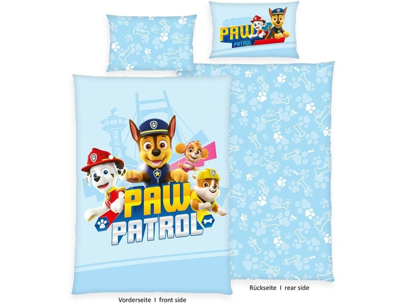 Herding Kinderbettwäsche Paw Patrol 100 x 135 cm   40 x 60 Bettwäsche für Kinder