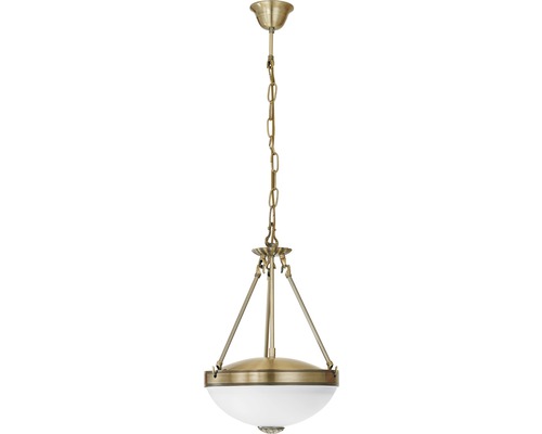 2-lamps hanglamp Ø 31 cm gepolijst/wit