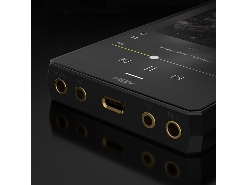HiBy HiRes-Player R6 III 2025 Schwarz Hochauflösender Musikplayer mit Android 12