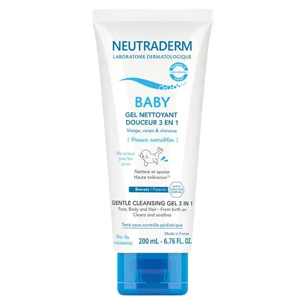 Gel de Limpeza Suave Neutraderm Baby 3 em 1 200ml