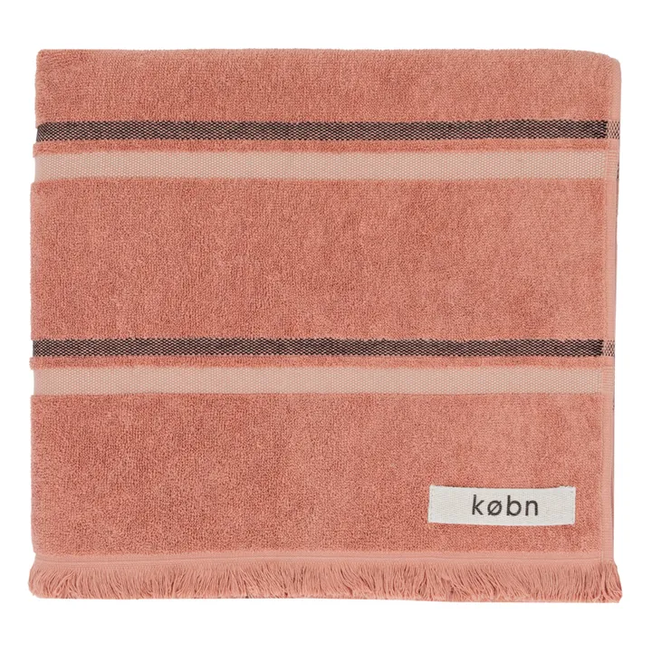 Købn Serviette de bain en coton bio | Terracotta