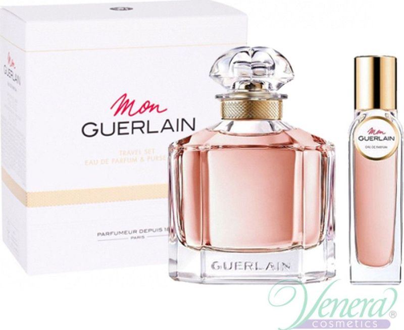 Guerlain Mon Guerlain Giftset - 100 ml eau de parfum spray + 15 ml eau de parfum spray - cadeauset voor dames