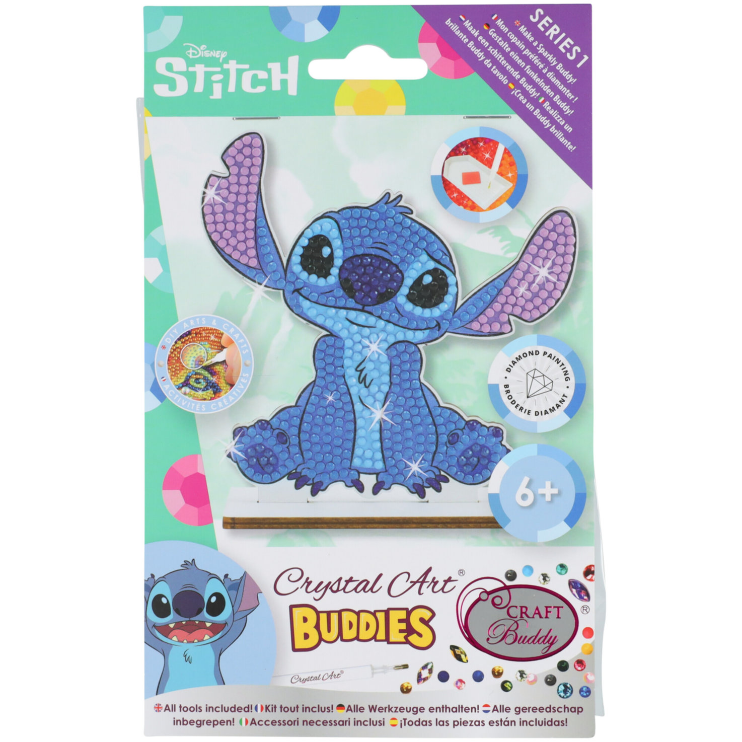Markenlos Stitch Crystal Art Figur 11