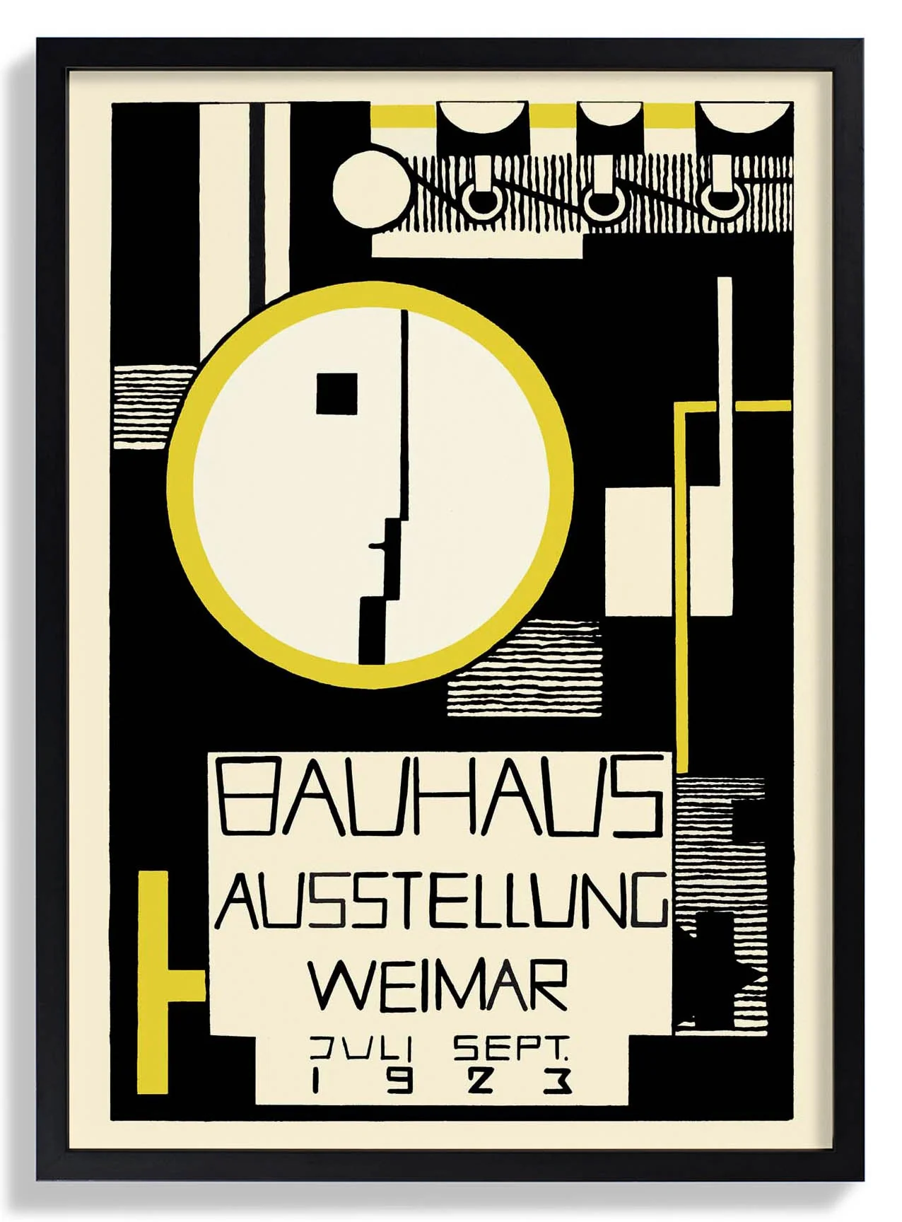 Bauhaus Ausstellung Weimar 1923 von Baschant Schwarz und Gelb