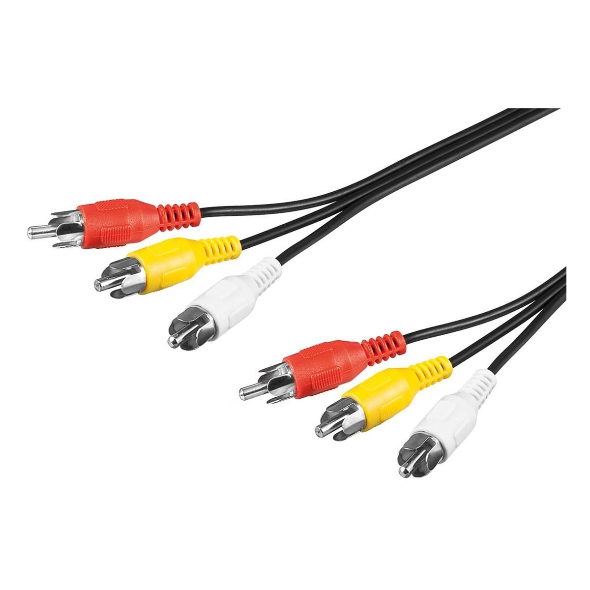Goobay Kompositt lyd/video-kontaktkabel  3x RCA
