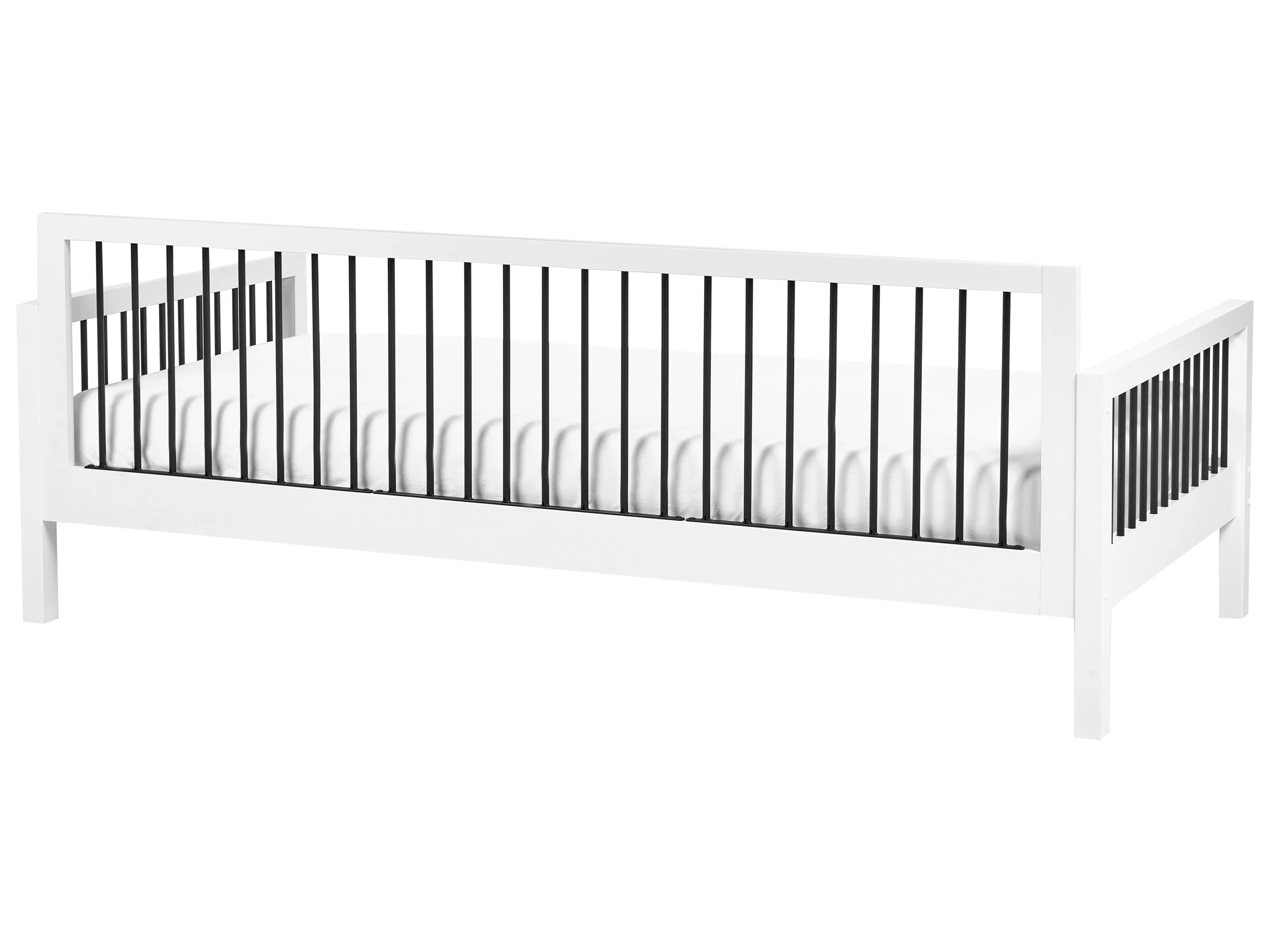 Bedbank Hout TRICOT 90 x 200 cm Wit