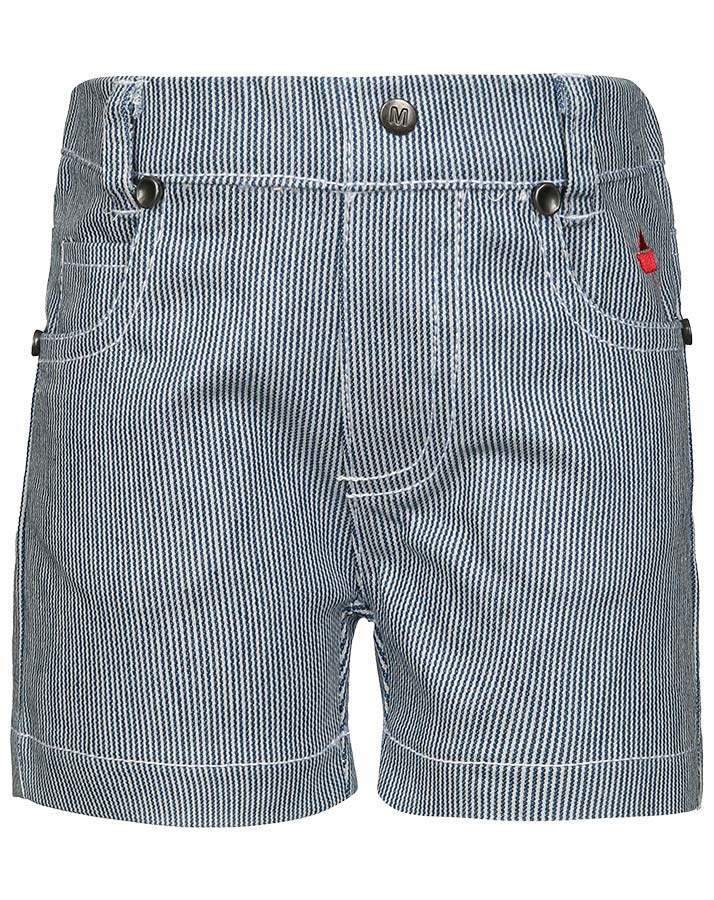 Jeans-Shorts ROTES BOOT geringelt in denim/weiß