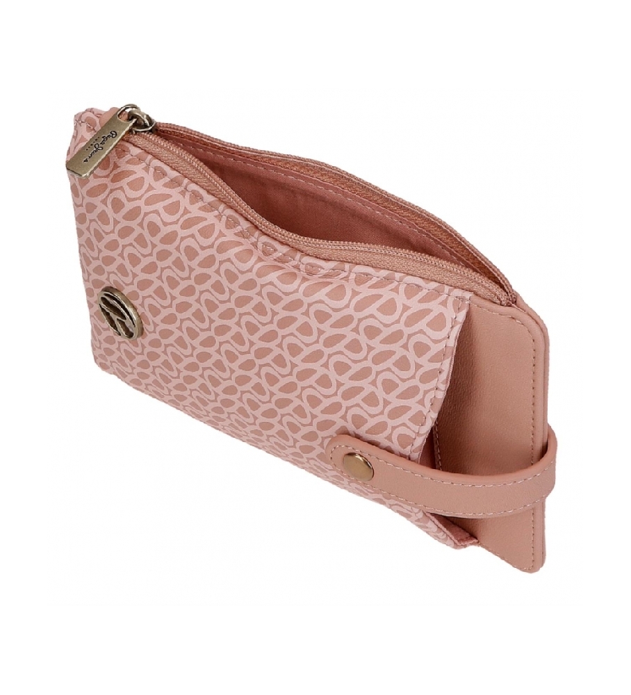 Bolsa transversal rosa Megan da Pepe Jeans para celular.