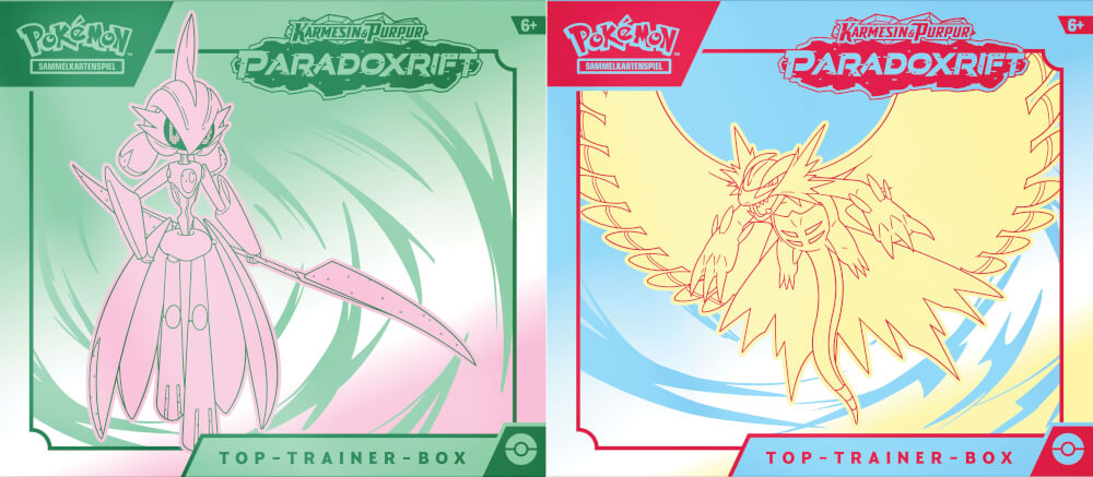 Pokémon-Sammelkartenspiel: Top-Trainer-Box Karmesin & Purpur - Paradoxrift